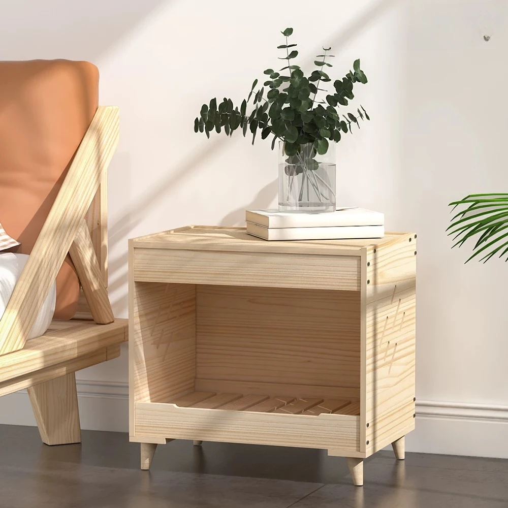 Cat nest solid wood pet bed wooden bedside table universal moisture-proof off-the-ground pet bed in all seasons