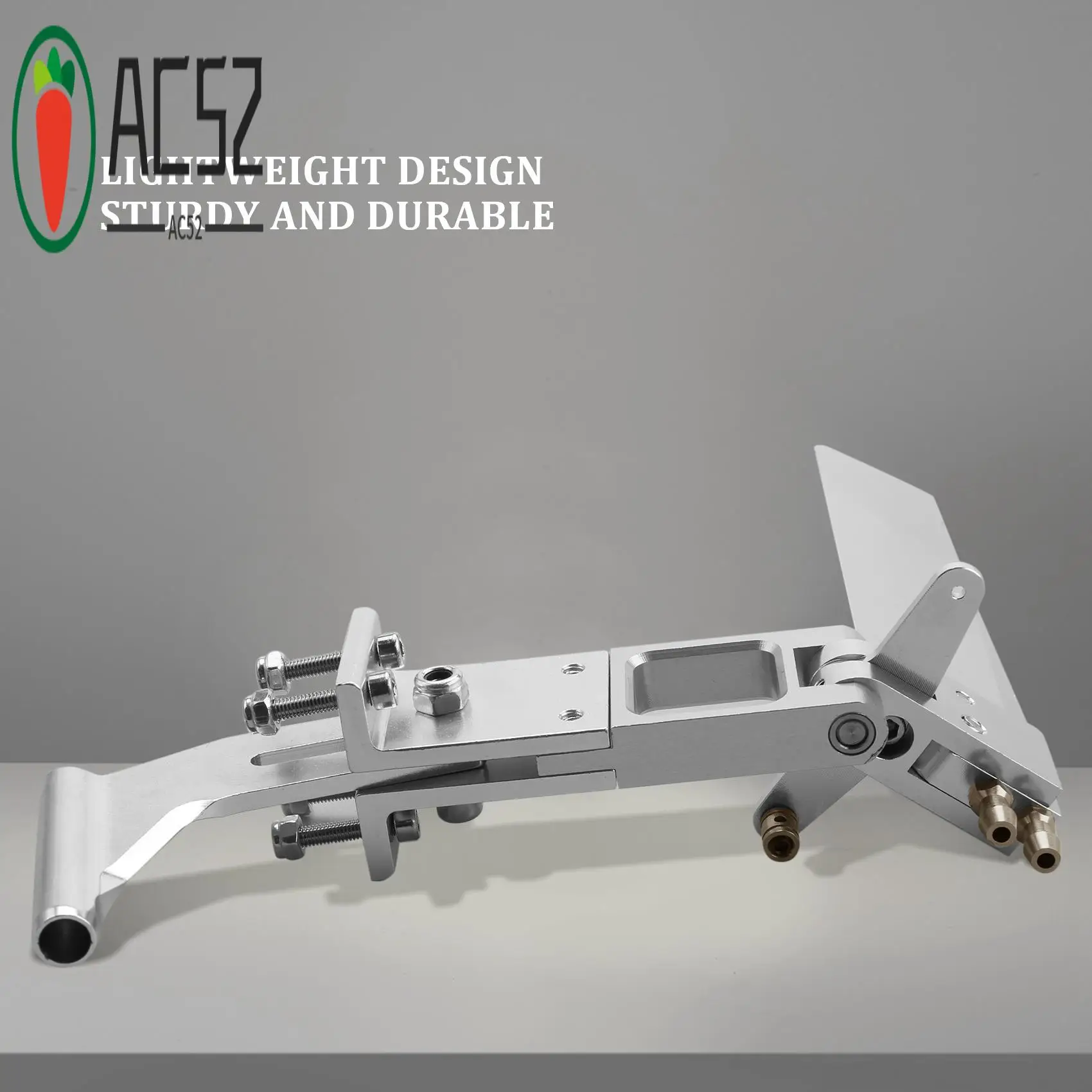 AC52-1Pcs Water Absorbing Rudder Aluminum Suction Rudders With Tail 4Mm Shaft Bracket For CAT RC Jet Boats Parts