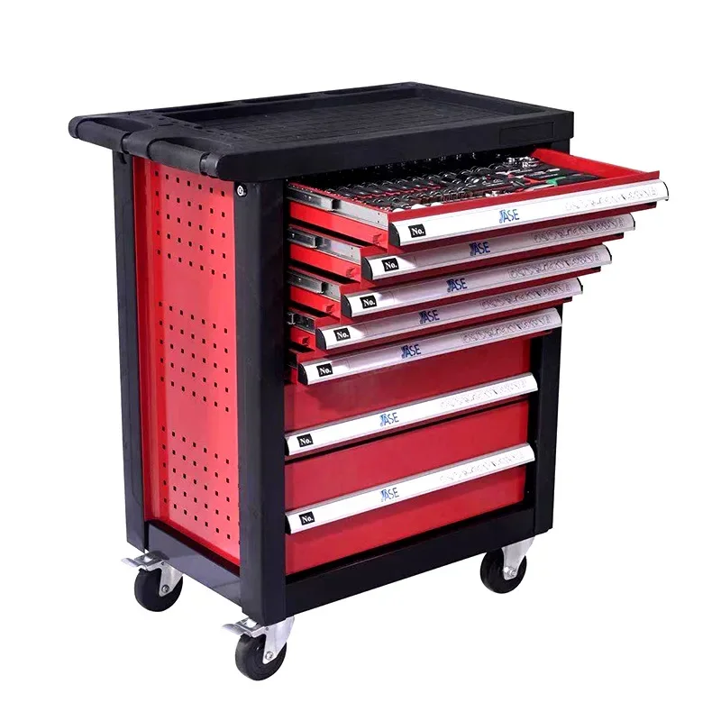 Multi-functional 352-piece tool kit industrial auto repair kit heavy drawer type seven-layer tool cabinet combination tools