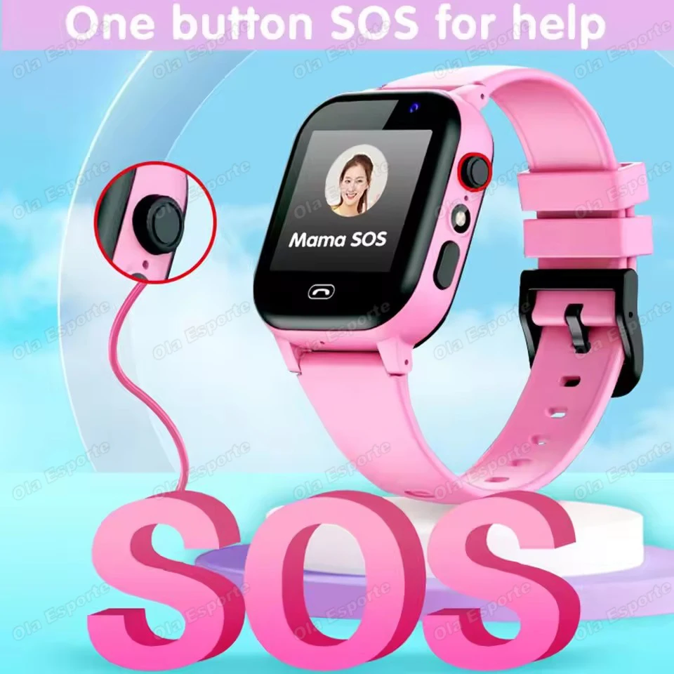 2027 Kids 5G Smart Watch GPS SOS Video Call HD Camera Waterproof SIM Card Support Earphone Child Smartwatch for Boys &Girls HW12 view 5