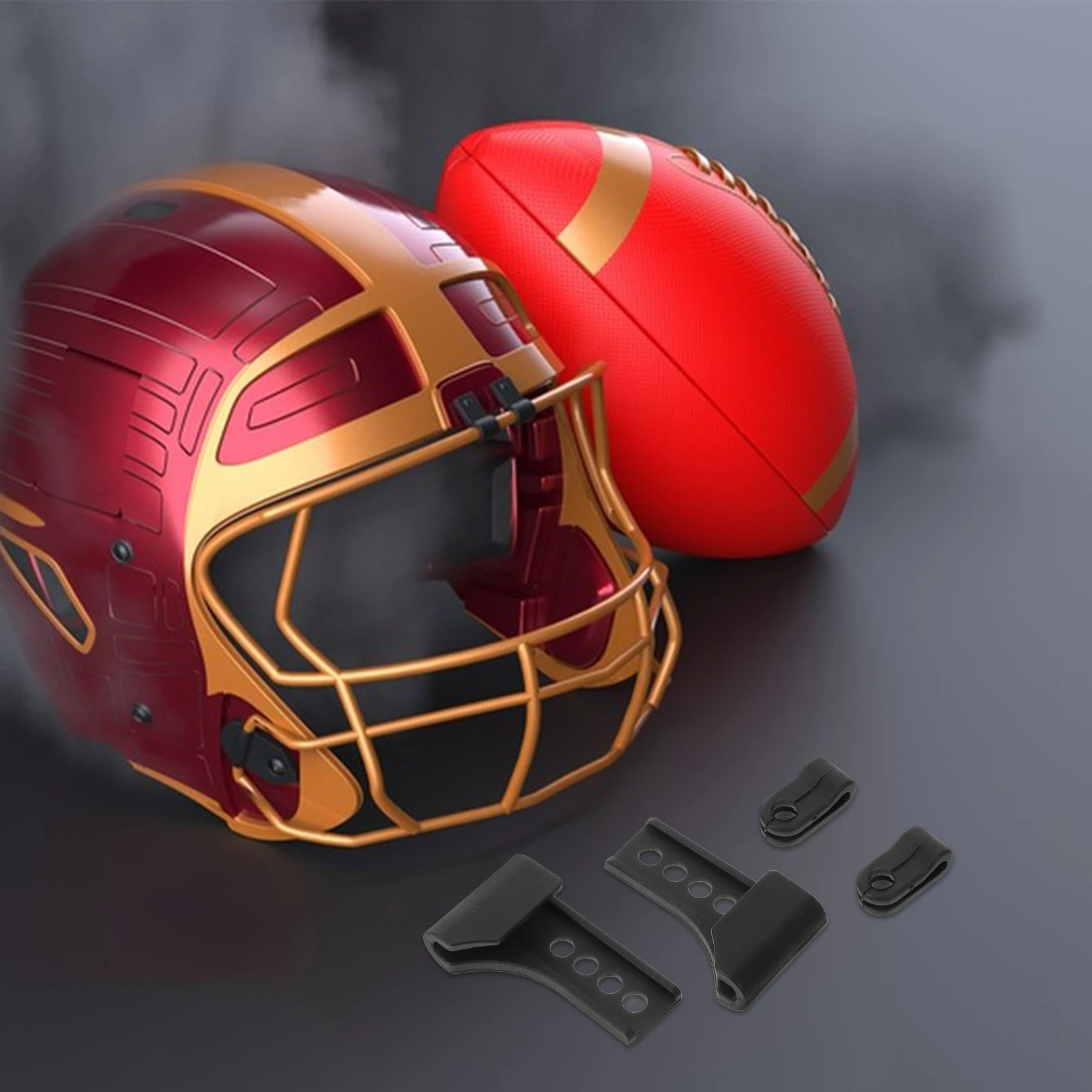 

Sports Fasteners Durable Baseball Hockey Visor Clips Repair Kit for Child Chinstrap Sun Protection