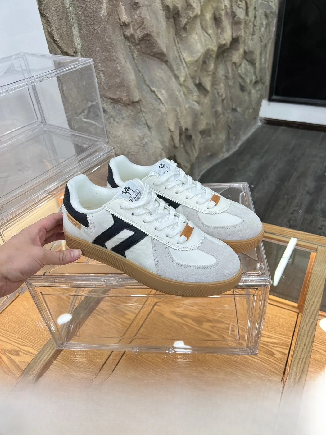 De Xin Series Top Layer Cowhide Men's Casual Shoes Comfortable Breathable Commuter Sports Agan Leisure Shoes for Couples