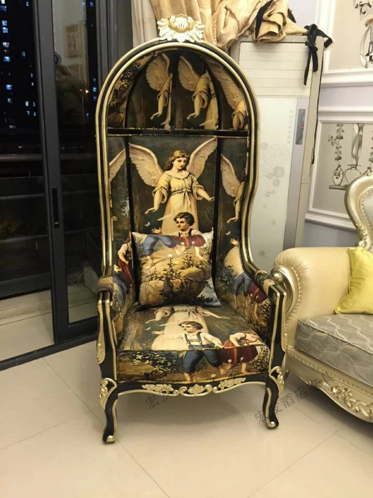 Birdcage Chair, Clubhouse Hall Decorative Neoclassical Princess King , Image Single Sofa