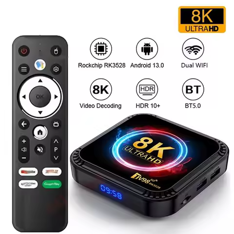 Android 13 8K Ultra Smart TV Box RK3528 Quad Core 4G+64G Dual Wifi High Tech Speed Media Player Set Top Box Android TV System