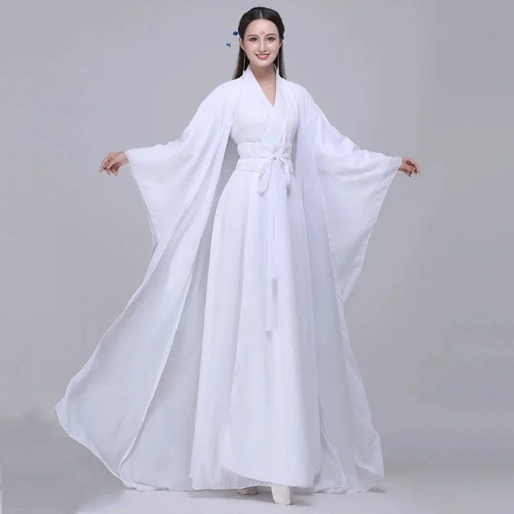 

Cosplay Costume Traditional Women Hanfu Clothing Chinese Ancient Halloween Clothes Classic Dance Zither Performance Dress Gown