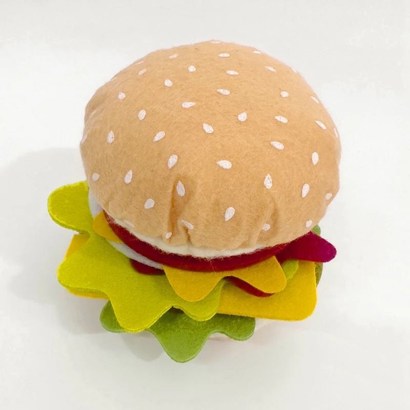 Ensemble de nourriture pour sandwich au hamburger pour enfants, jouets de cuisine pour enfants, semblant de jouer, 28 pièces