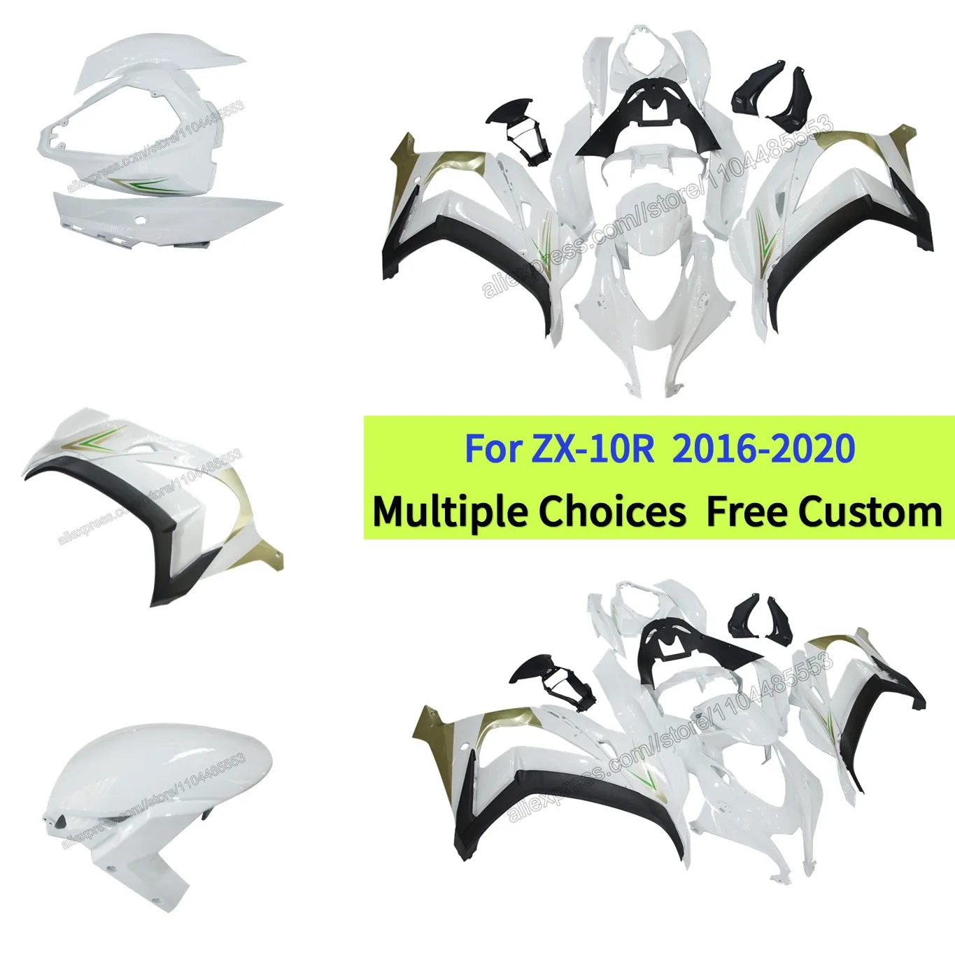 

Motorcycle Fairing Kit for Ninja ZX-10R 2016–2020 Pairing ZX10R Replacement Body