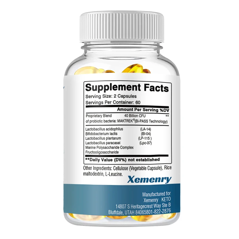 Keto Probiotic Capsules - Suppresses Appetite, Promotes Metabolism, and Improves Digestion and Gut Health