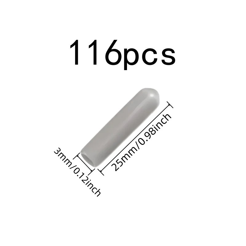 Protective End Caps 116 pcs, Flexible Soft Material, Universal Fit Design, for Dishwasher Rack Tips, Multipurpose