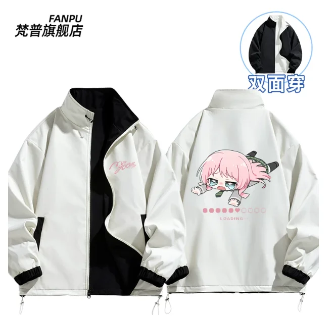 Anime BanG Dream! Anon Chihaya Hooded Hoodie Cosplay Autumn Winter Men Women Coat Loose Jacket Tops FP