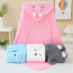 Coperta assorbente per l'acqua Super morbida in garza di puro cotone per bambini nuova trapunta per abbraccio in peluche corallo per bambini asciugamano da bagno multiuso per cappello