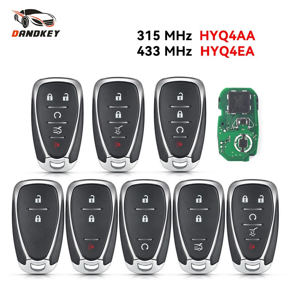 

Dandkey 315/433MHz Car Remote Key ID46 Chip For Chevrolet Camaro Blazer Traverse Cruze Malibu Sonic Equinox Spark HYQ4AA HYQ4EA