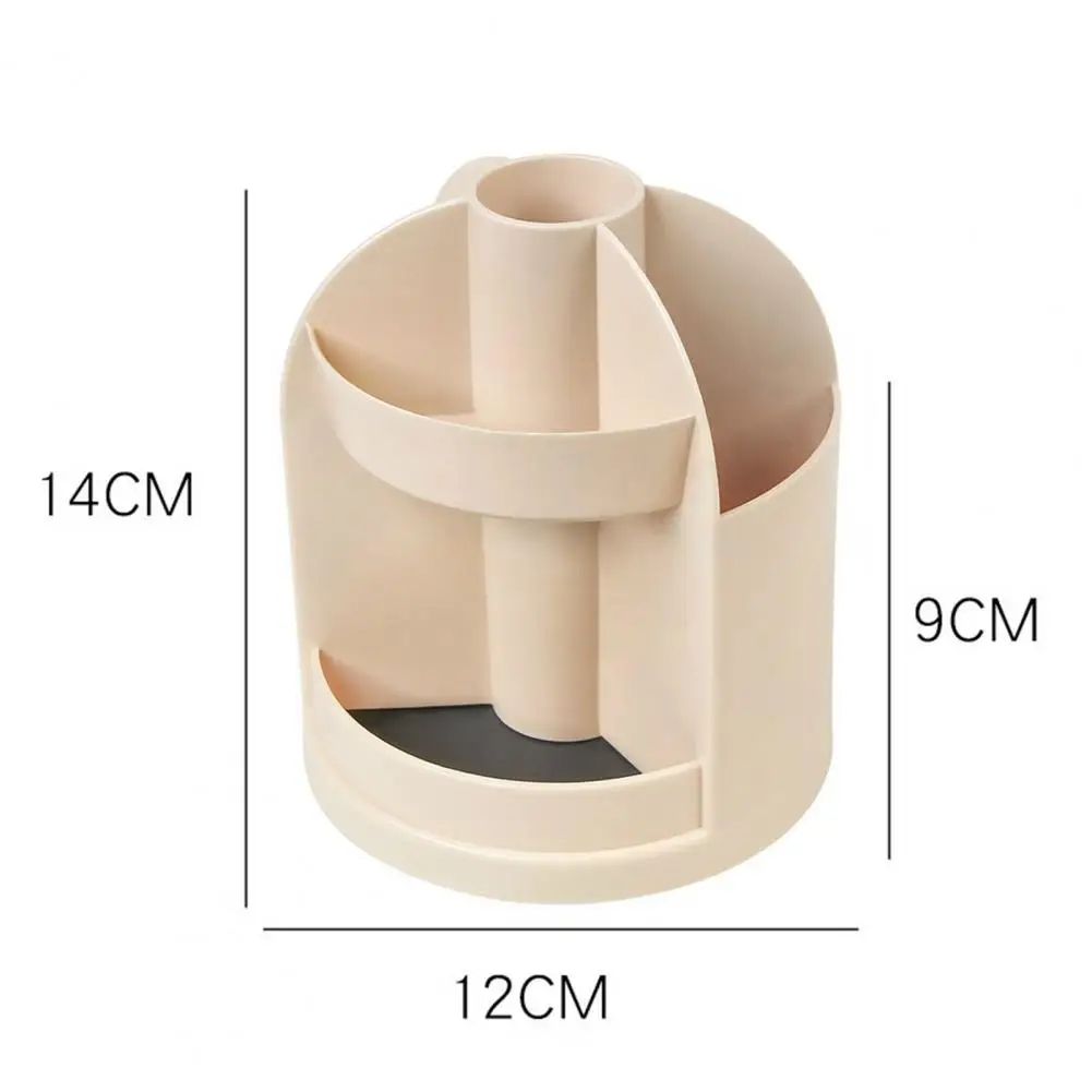 حامل قلم دوار لسطح المكتب ، منظم مكياج ، تصميم متعدد الشبكة ، 360 درجة قابل للتدوير ، تخزين أدوات مكتبية للطلاب متعددة الاستخدامات