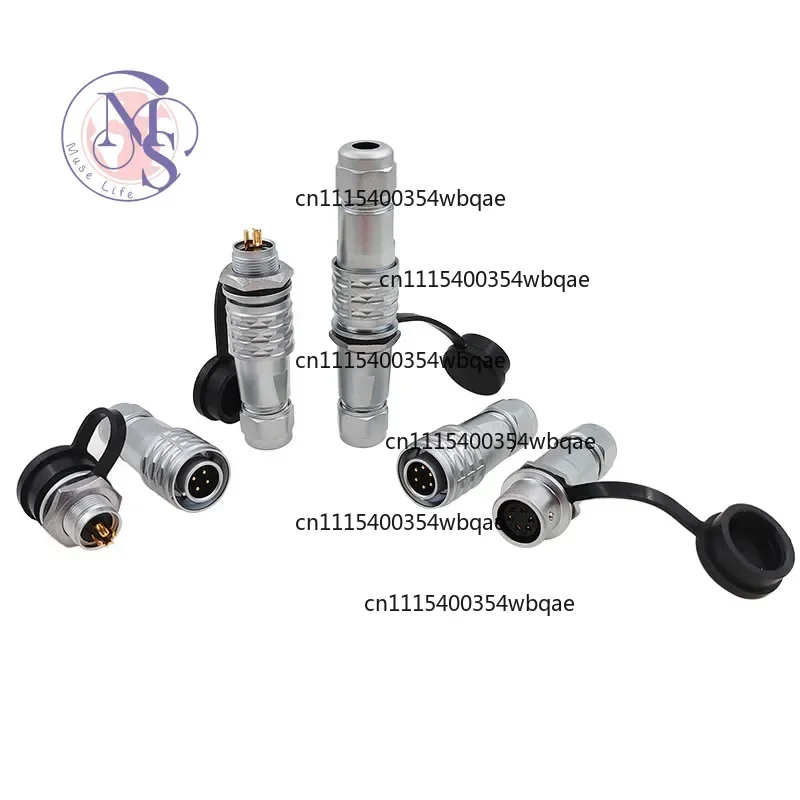 ZOCI-SF12 IP67 Metal Waterproof Plug, Male Female Power Connector 2 3 4 5 6 7 9Pin for Equipment