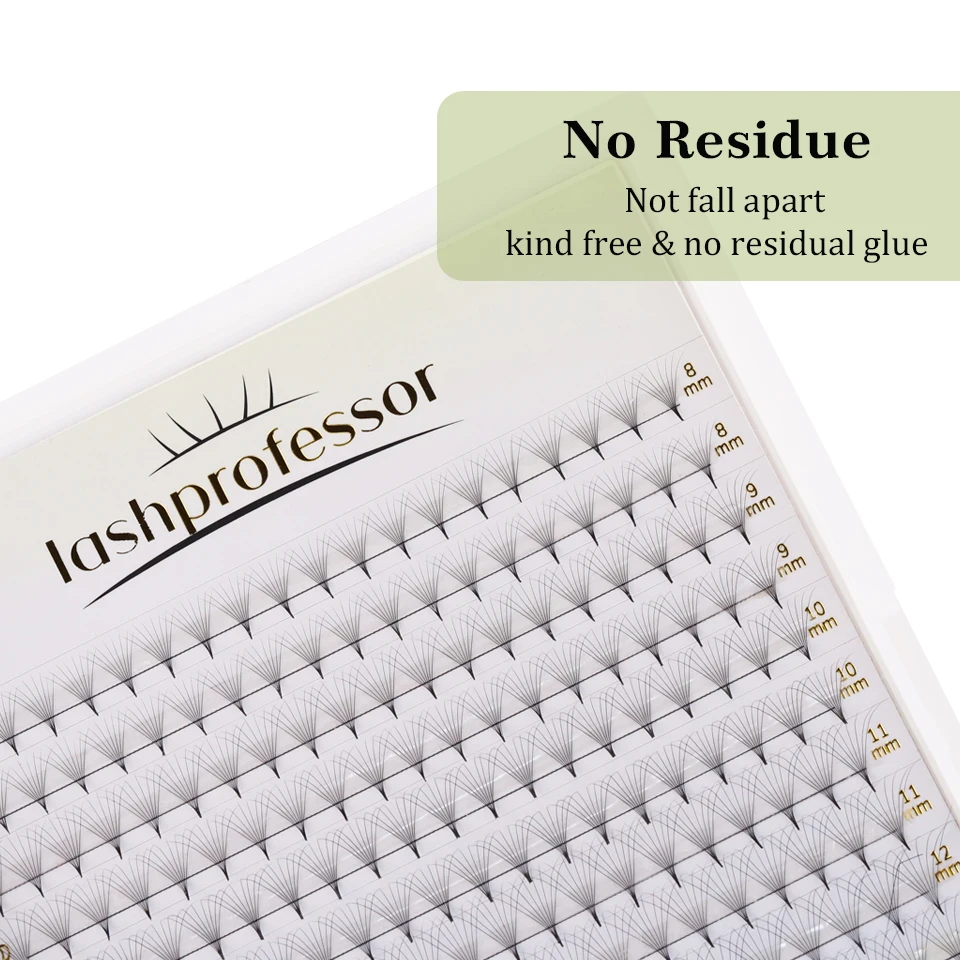 Sharp Stelo stretto Premade Volume Ventole Estensione ciglia 5D 6D 10D Sottile Base a punta Ventole russe Cashmere Visone naturale Ciglia finte