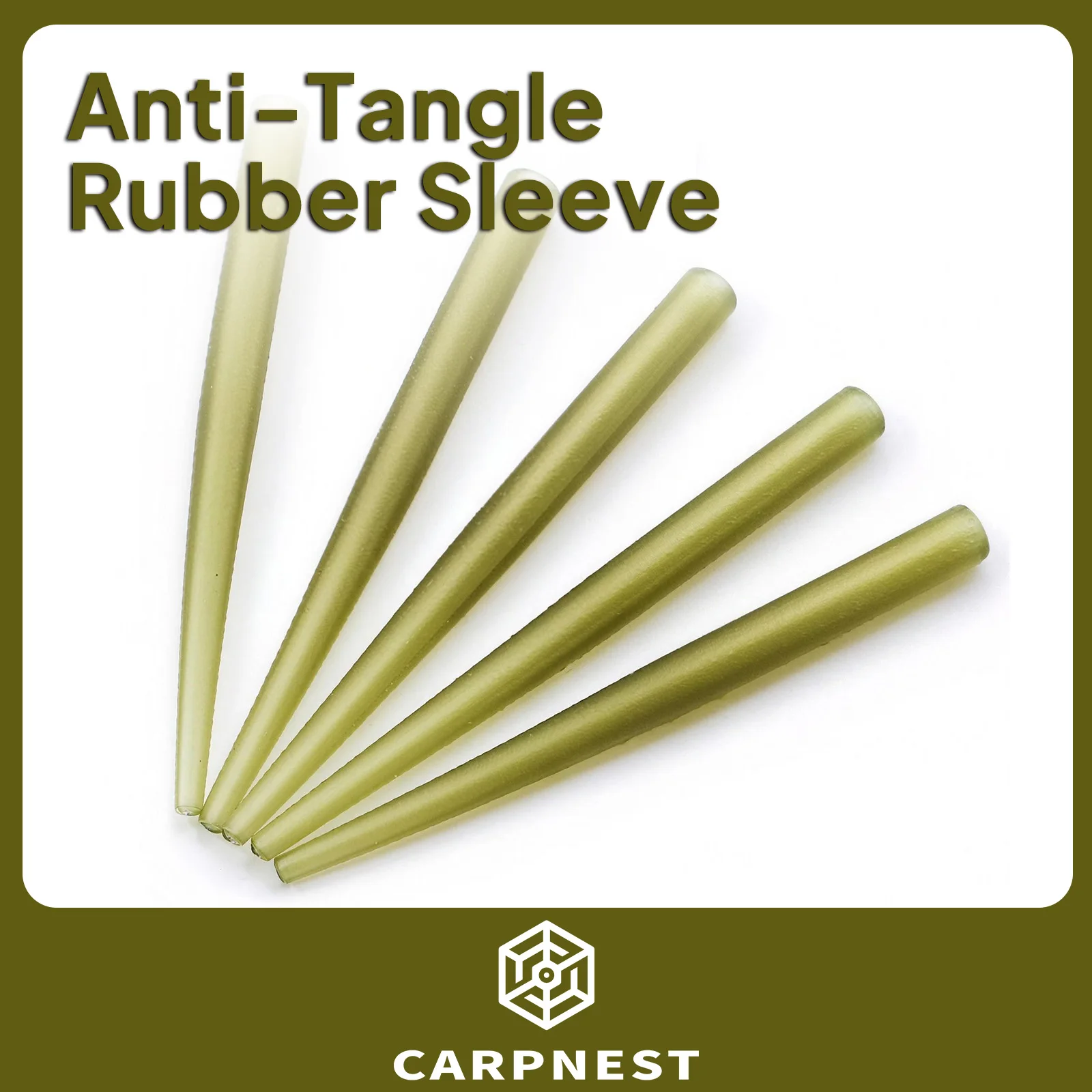 

CARPNEST 50Pcs Anti Tangle Sleeve Replacement Anti-tangling Fishing Terminal Connect Outdoor Fishing Tackle Rubber