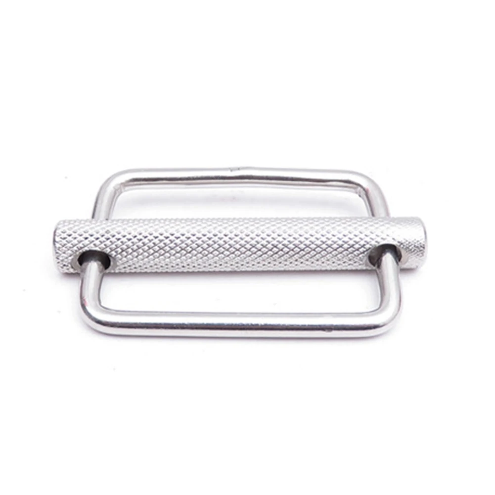 A89E-50Mm 316 Stainless Steel Slide Buckle Triglide Webbing Slider Strap Keeper For Harness Waist Strap Shoulder Strap Adjust