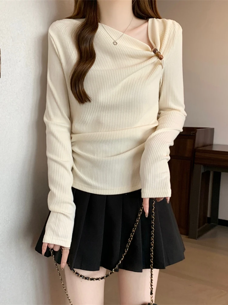 

Свитера, джемперы, пуловеры, женские кашемировые вязаные мериносовые с высоким воротом, сексуальные Y2K Lady OL, профессиональные, элегантные, простые, зимние