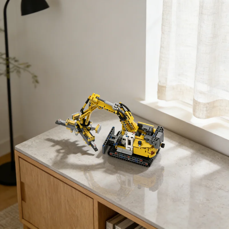

Набор для сборки технической модели бурового экскаватора MOC из 647 деталей: креативный подарок, декор для демонстрации, премиум-класс, для взрослых и детей, настольный конструктор