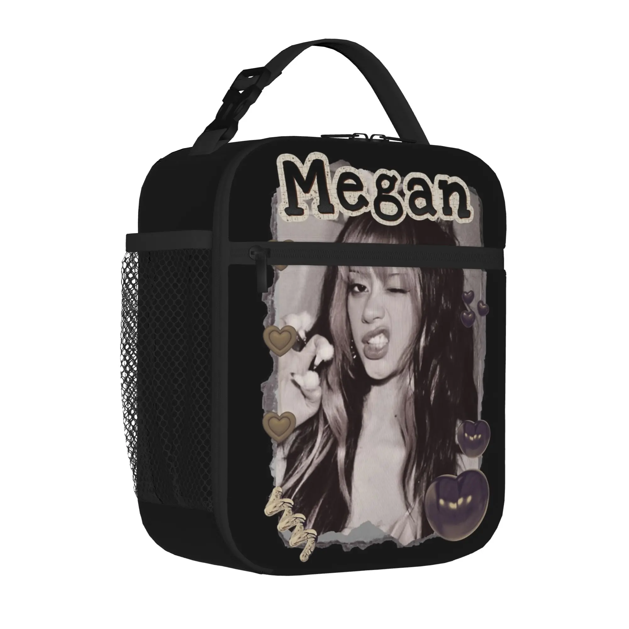 Megan Katseyes Kpop Girl Group Thermal Insulated Lunch Bag for Office  Portable Food Bag Container Cooler Thermal Lunch Box
