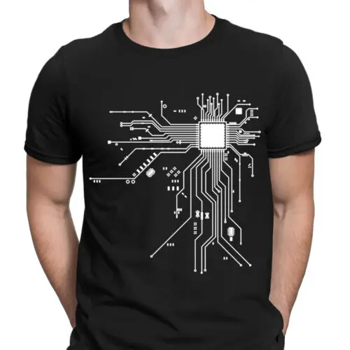 

CPU Computer Heart Processor Fun Cool Novelty Mens T-Shirts Tee Top #NED