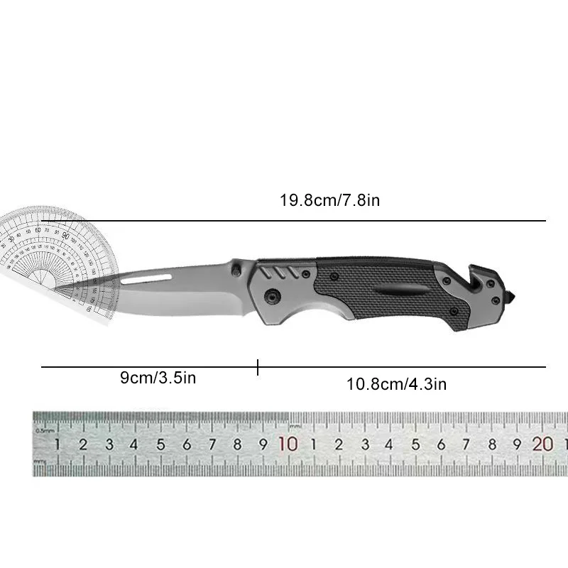 Outdoor Stainless Steel Folding Multifunctional Knife Camping Outdoor Tactical EDC Pocket Knives Hardness Survival Self-defense