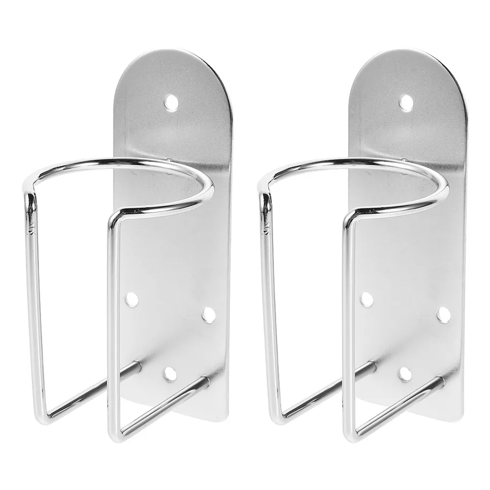 2Pcs Hair Trimmer Holder Stainless Steel Wall Mounted Clipper Organizer Stand Bathroom Hair Tool Storage Rack for Grooming