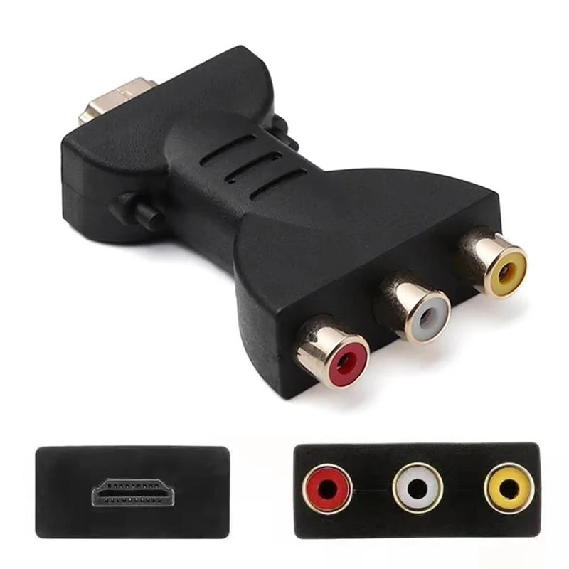 For HD TV BOX Full HD 1080P RCA AV To HDMI-compatible Composite Adapter Converter HDTV2AV Audio Video Cable HDTV To Audio Video