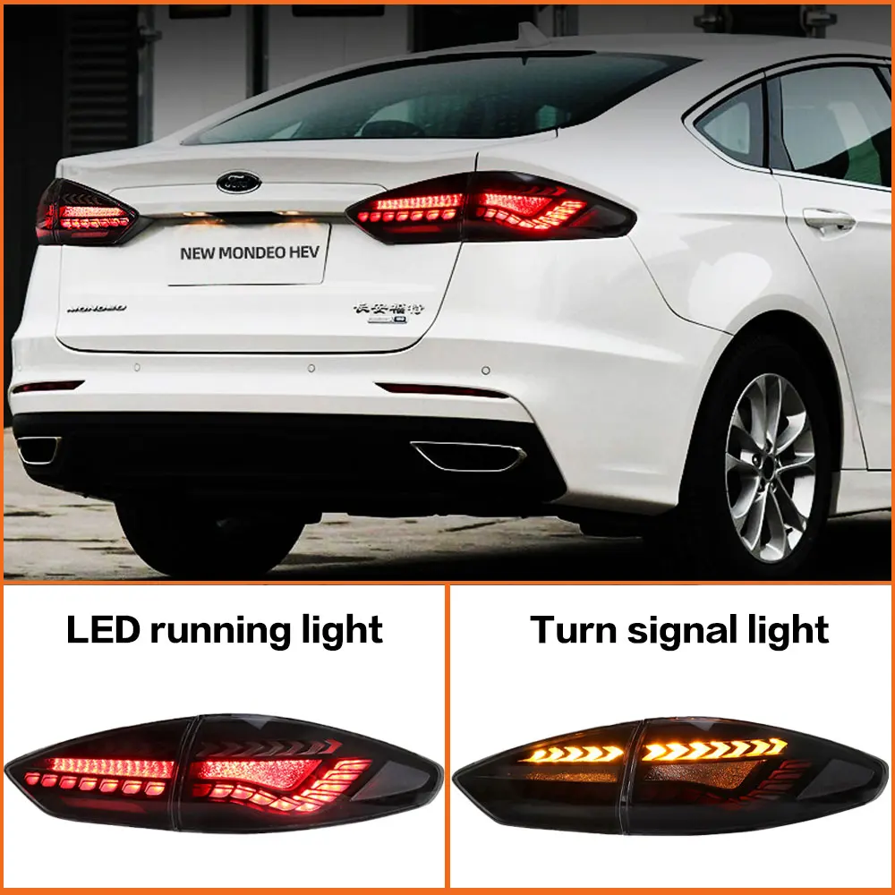 

AKD Car Styling Taillights for Ford Mondeo 2019-2021 LED Tail Light DRL Tail Lamp Running Turn Signal Rear Reverse Brake Light