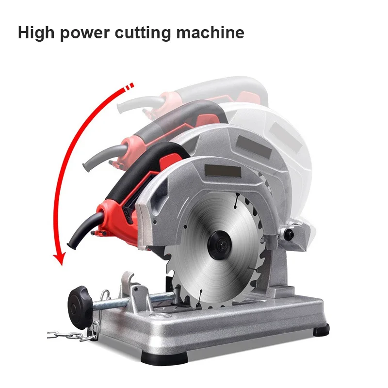 

Household Small 220V Metal Profile Cutting Machine Desktop Aluminum Steel Steel Wood Power Tool 2200W