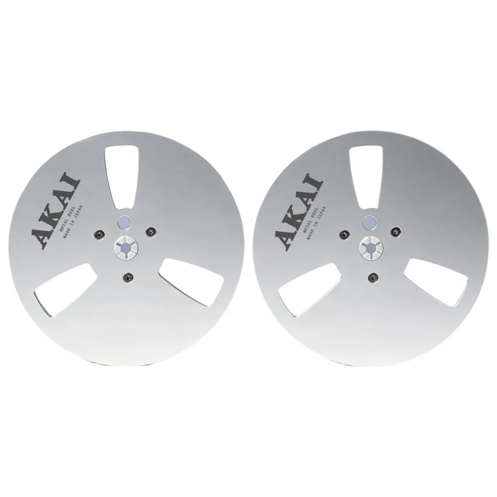 Standardowa pusta szpula aluminiowa 7' x 1/4' cala do magnetowidów AKAI, pusta szpula odbiorcza do magnetowidów TEAC — 2