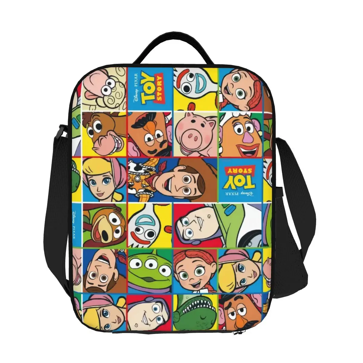 

Custom Toy Story Anime Manga Portable Lunch Boxes for Women Waterproof Thermal Cooler Food Insulated Lunch Bag Children Student