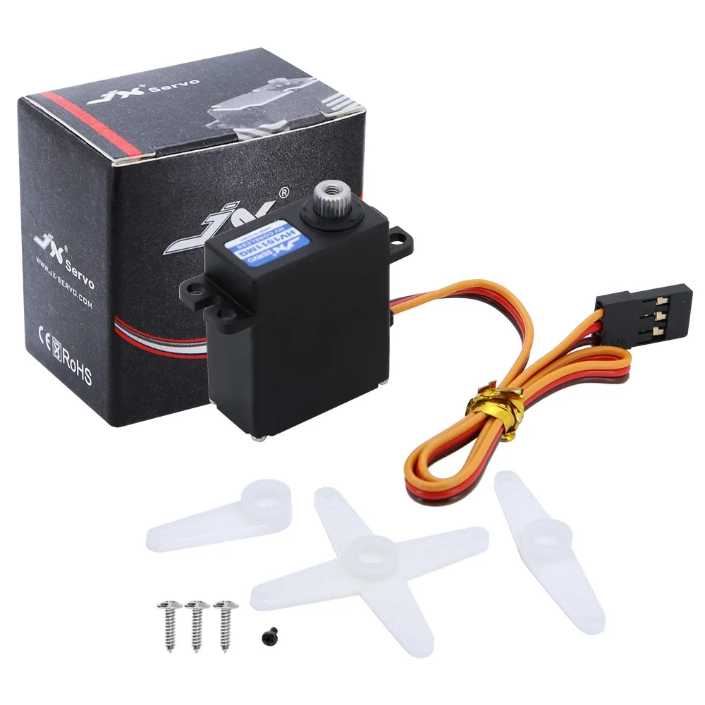 JX PDI-HV1511MG Hochpräziser kernloser Motor, großes Drehmoment, 11 kg, Mini-Digitalservo RC für Modellhubschrauber, Roboter, Segelflugzeug, Crawler