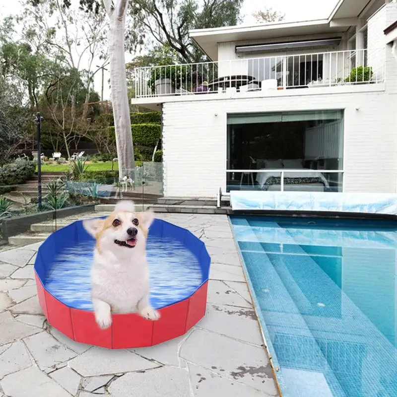 Foldable Dog Pool Pet Bath Swimming Tub Bathtub Outdoor Indoor Collapsible Bathing Pool for Dogs Cats Kids Pool Hondenzwembad