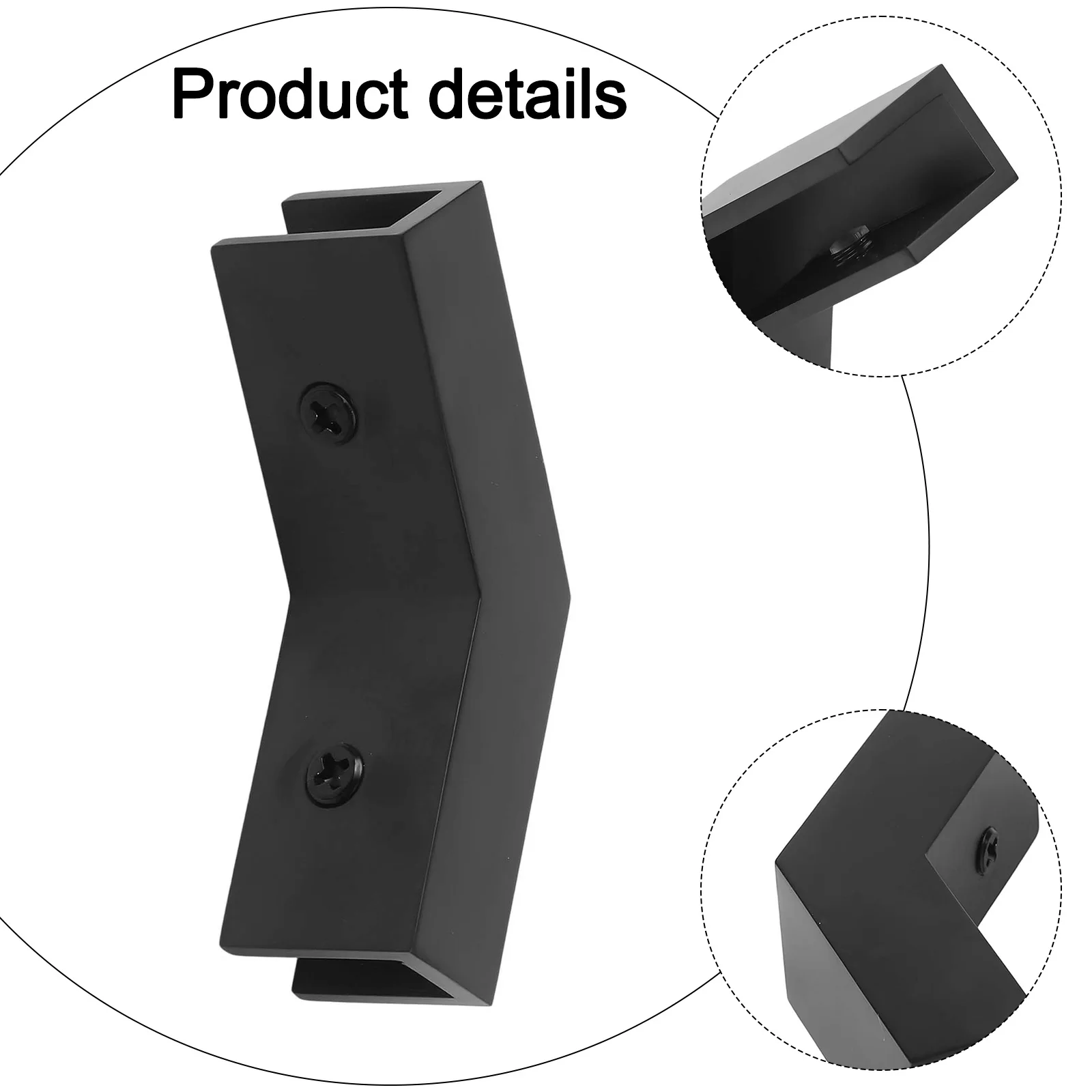 ديكور المنزل تركيب الحمام حامل المشبك الزجاجي سهل التركيب دش المشبك اتصال الزجاج الآمن البناء النحاسي الصلب #2