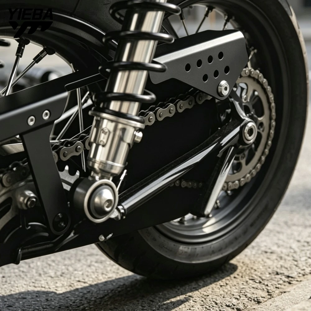 For Speed Street Twin 900 Scrambler Cup Bonneville T100 T120 Thruxton 900 SpeedTwin Chain Belt Guard Cover Protector Accessories