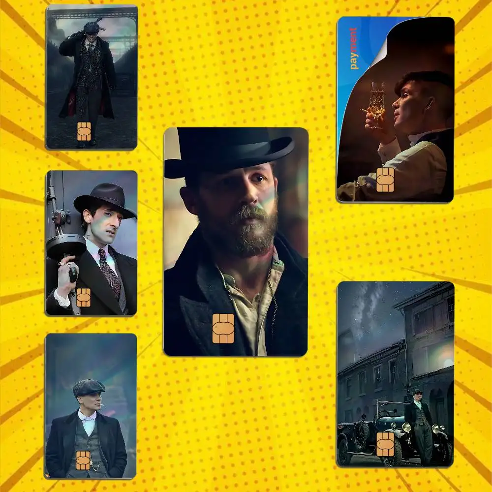 Cillian Murphy Thomas Shelby Peaky Blinders Card Skin Stickers For Bank Card Bus Metro Card Sticker Holographic Laser Credit