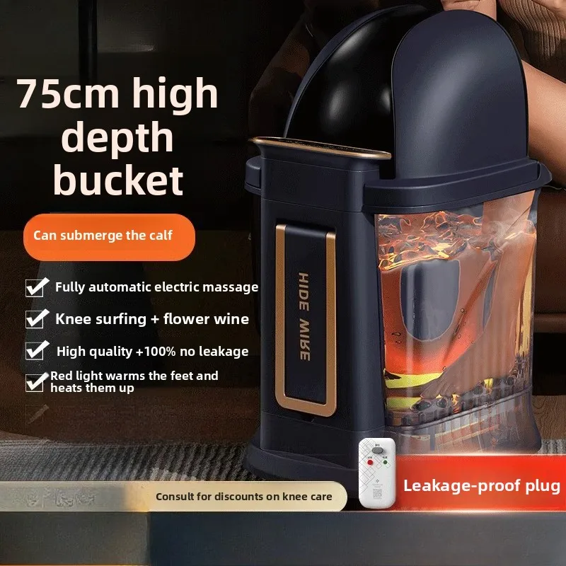 

Foot bath tub with heated constant temperature and above knee height for home use, electric foot bath with massage function