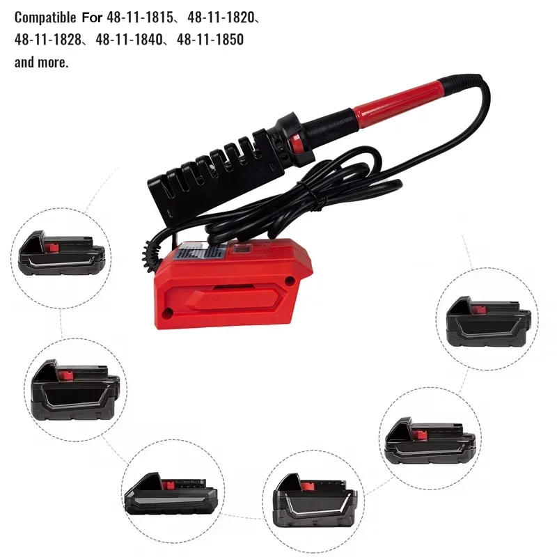 Soldering Iron Station Tool for Milwaukee 18V Battery Cordless Portable Electric Soldering Iron Kit for DIY Appliance Repair