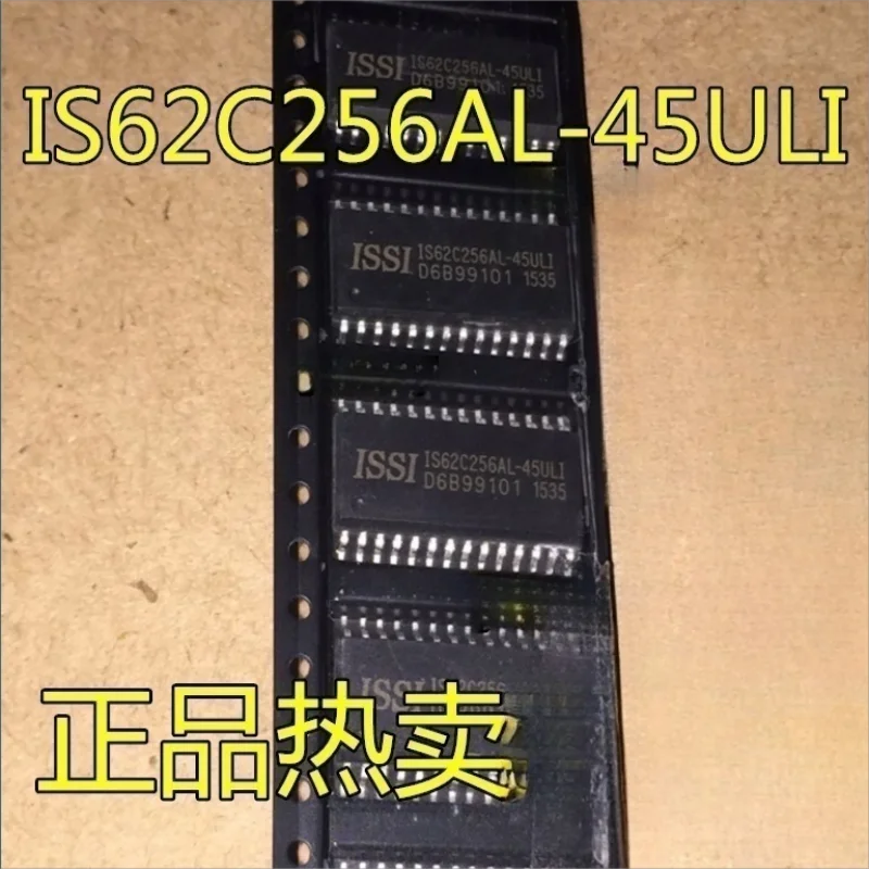 10 шт. оригинальная Подлинная SMD IS62C256AL-45ULI Память RAM 256KB 45NS SOP-28