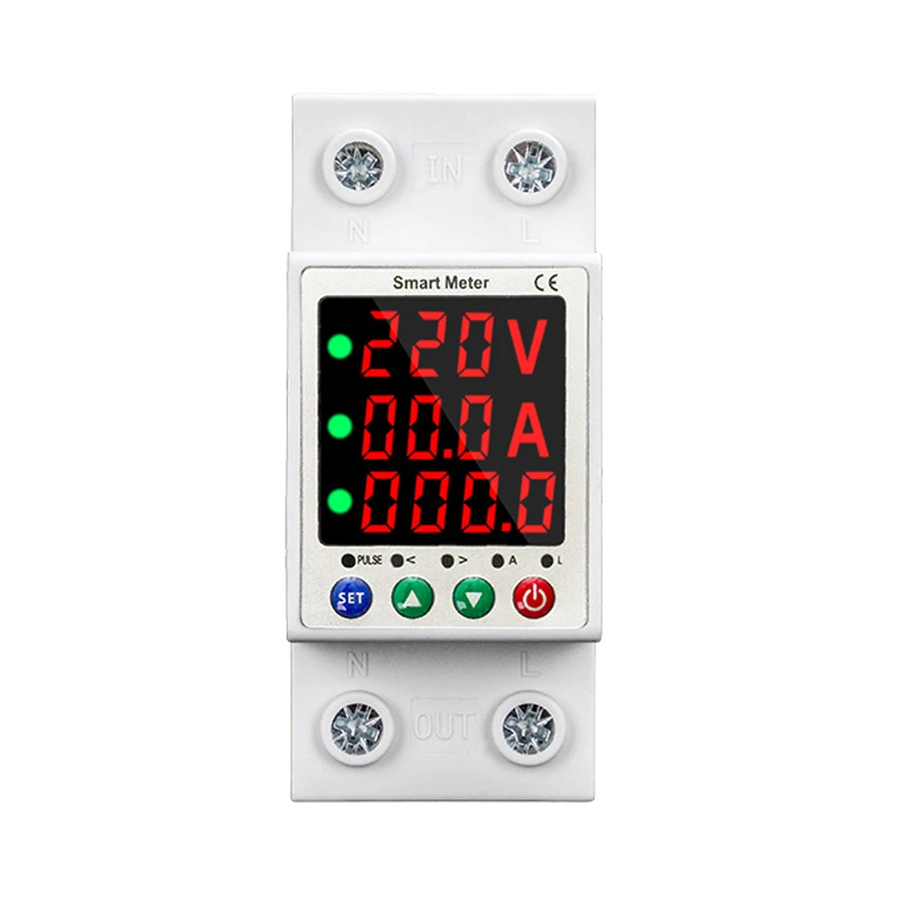 Tuya WiFi Automatic Recloser Protector Intelligent Metering Breaker Digital Display Recloser Switch Current Limiting Protection
