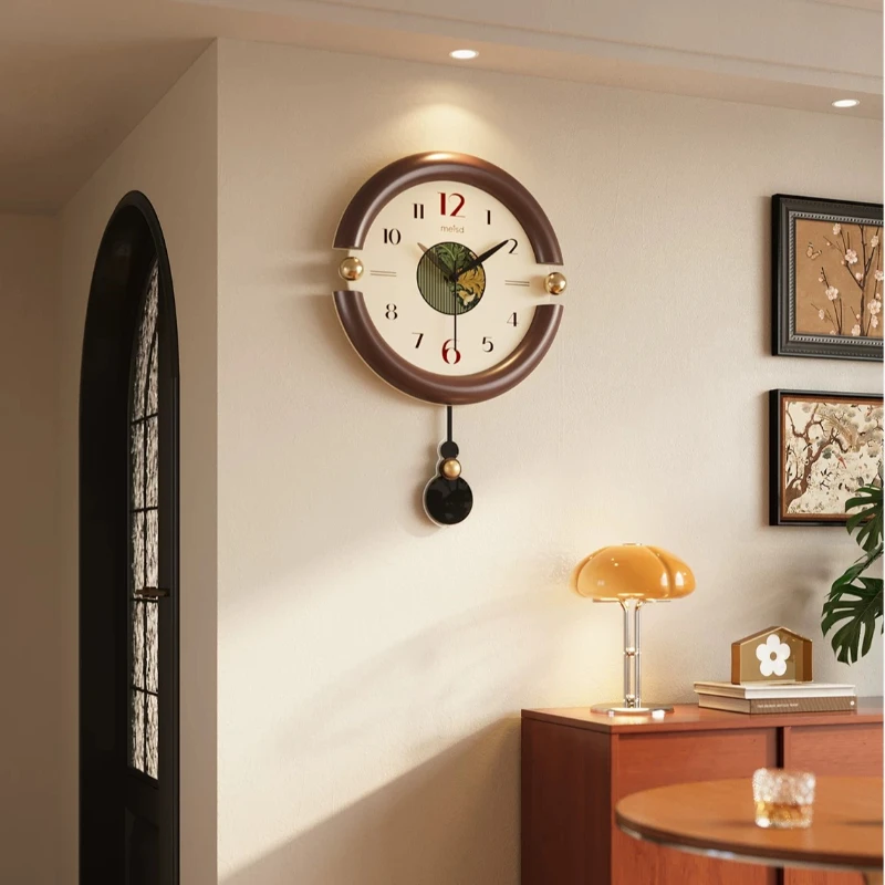 Minimalist Aesthetic Wall Watch Vintage Luxury Living Room Modern Clock Wall Nordic Fashion Horloge Murale Ornaments Home Decor