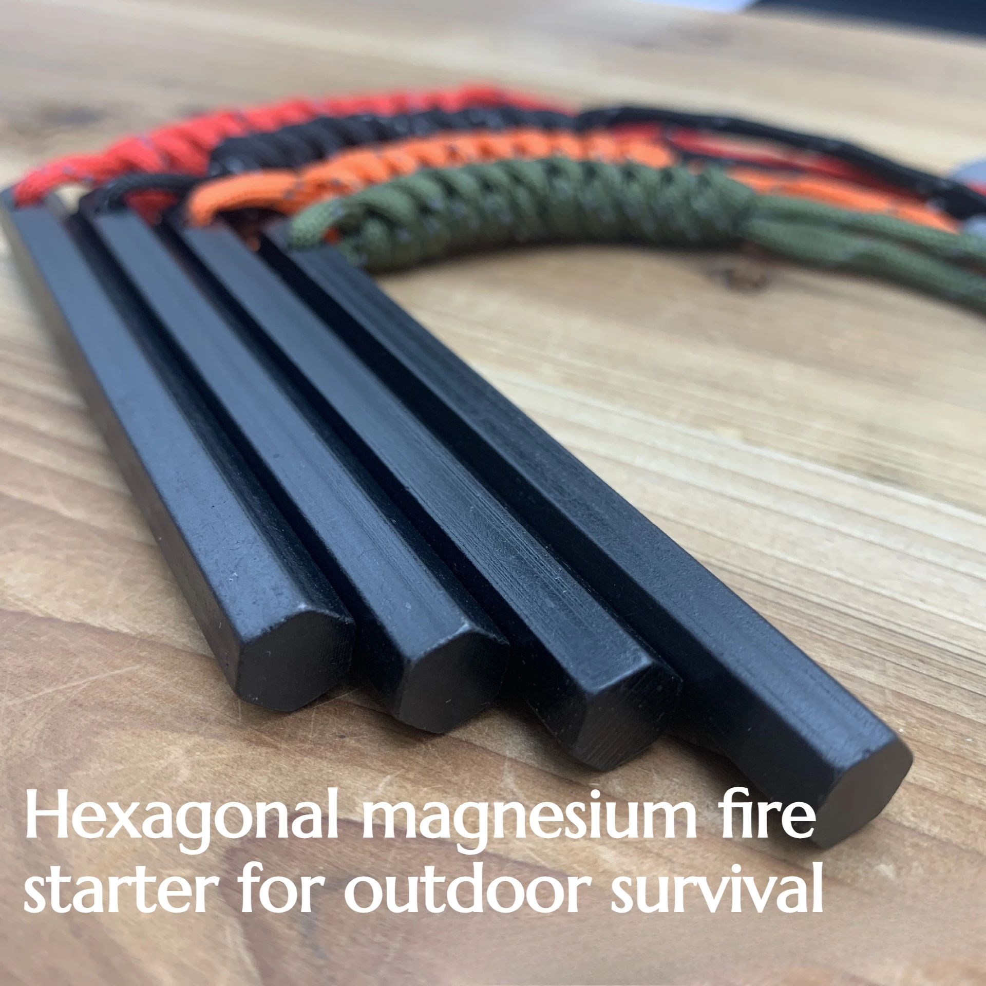 

Hexagonal Fire Magnesium Rod Outdoor Hiking Survival Fire Striker Fire Starter Accessory Tool Emergency Starter