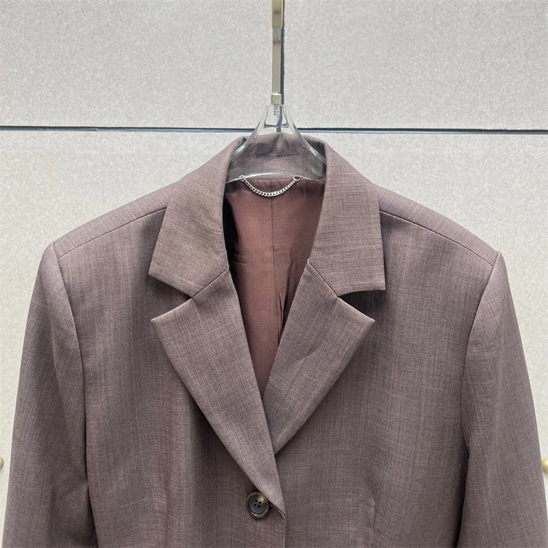 여성 재킷 신상 싱글 브레스티드 슬림핏 여성 정장 재킷 2025년 가을 오피스 및 레저 여성 코트 y2k 아우터웨어