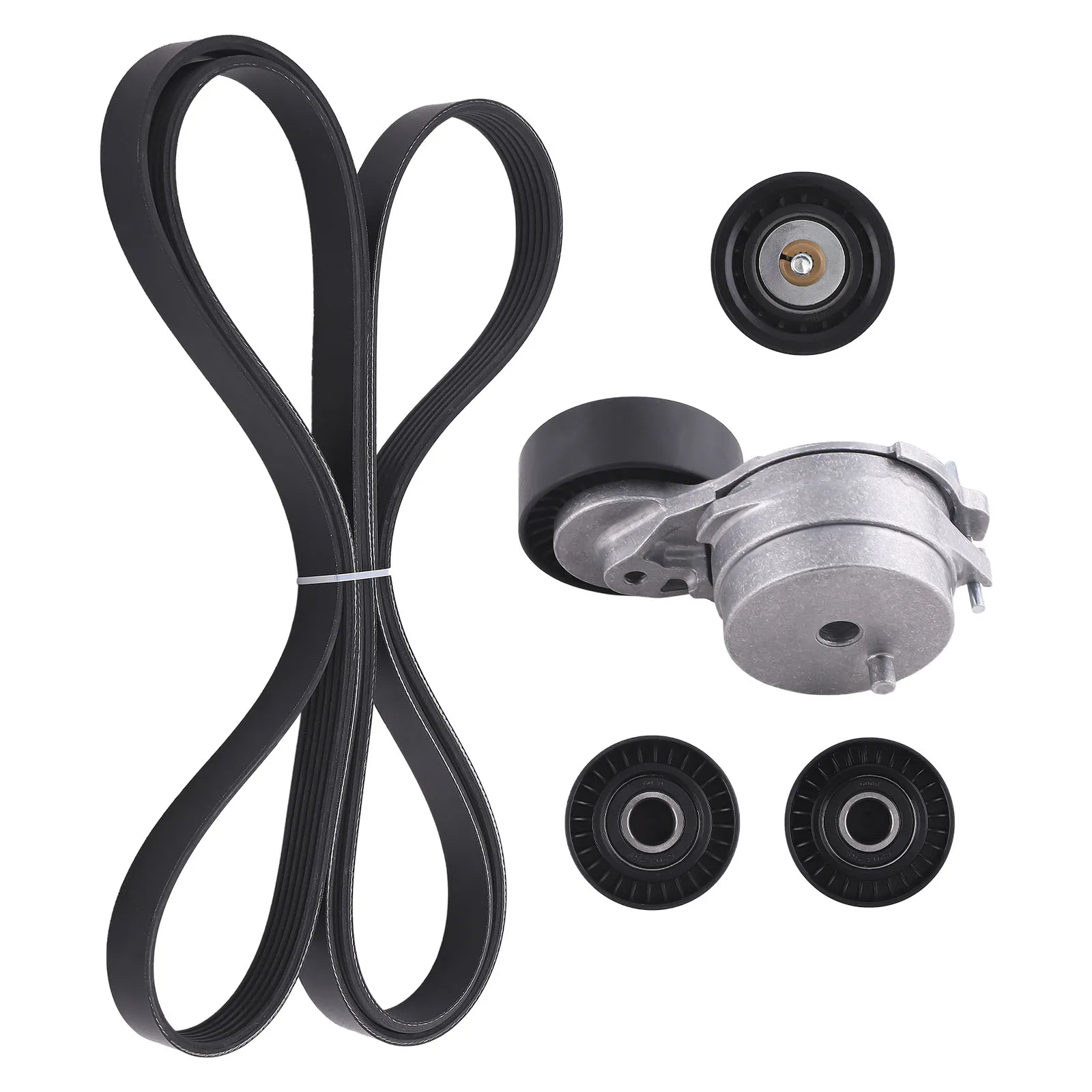 Drive Belt Kit For Audi 8K2 2.0 TDI 1968 ccm, 130 KW, 177 PS 2011/11-2015/12 066145933K, 6960612, 948F6C301AB, 6PK1264