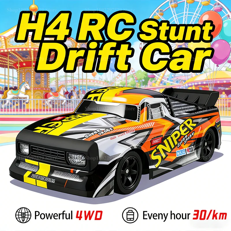 

New 4WD RC Car 30KM/H High-speed Off-road Drift 2.4G Remote Control Car Racing Stunt Vehicle Drift Master Toy for Children Gifts