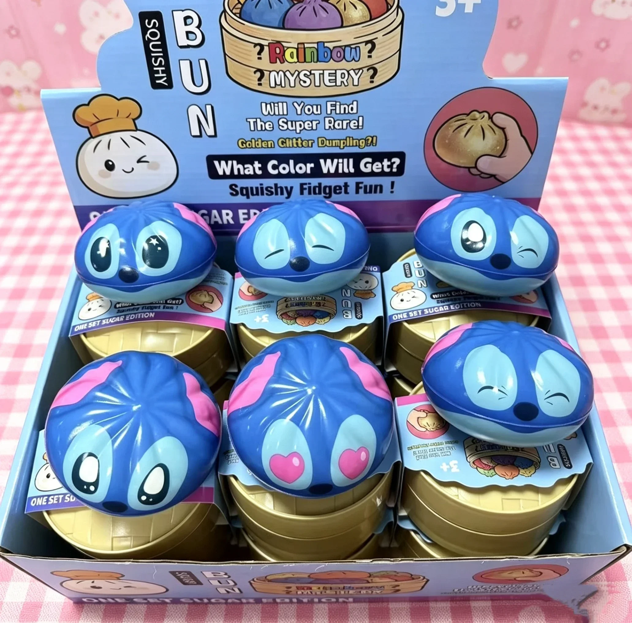 Simuliertes weiches Stressabbau-Squishy, Stitch Slow-Rebound Cartoon-Squishy-Spielzeug, Suppenknödel-Blindbox – Detail 10