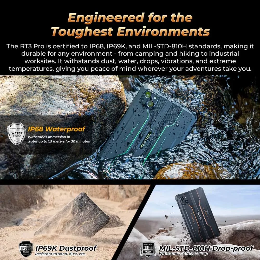 Oukitel RT3 Pro 4G Rugged Tablet PC 4GB+128GB 8