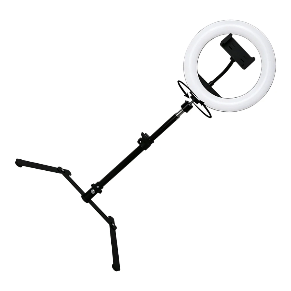 Phone Overhead Stand With 3 Lighting Modes Soft LED Desktop Fill Light For Makeup Live Streaming Video Call Desk Lamp