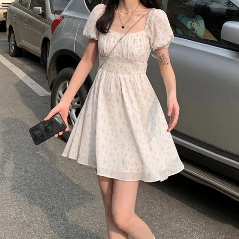 Dresses Women Solid Simple Summer Sleeveless Temperament Daily Leisure Loose Korean Style V-neck Ladies Elegant Tender Fashion